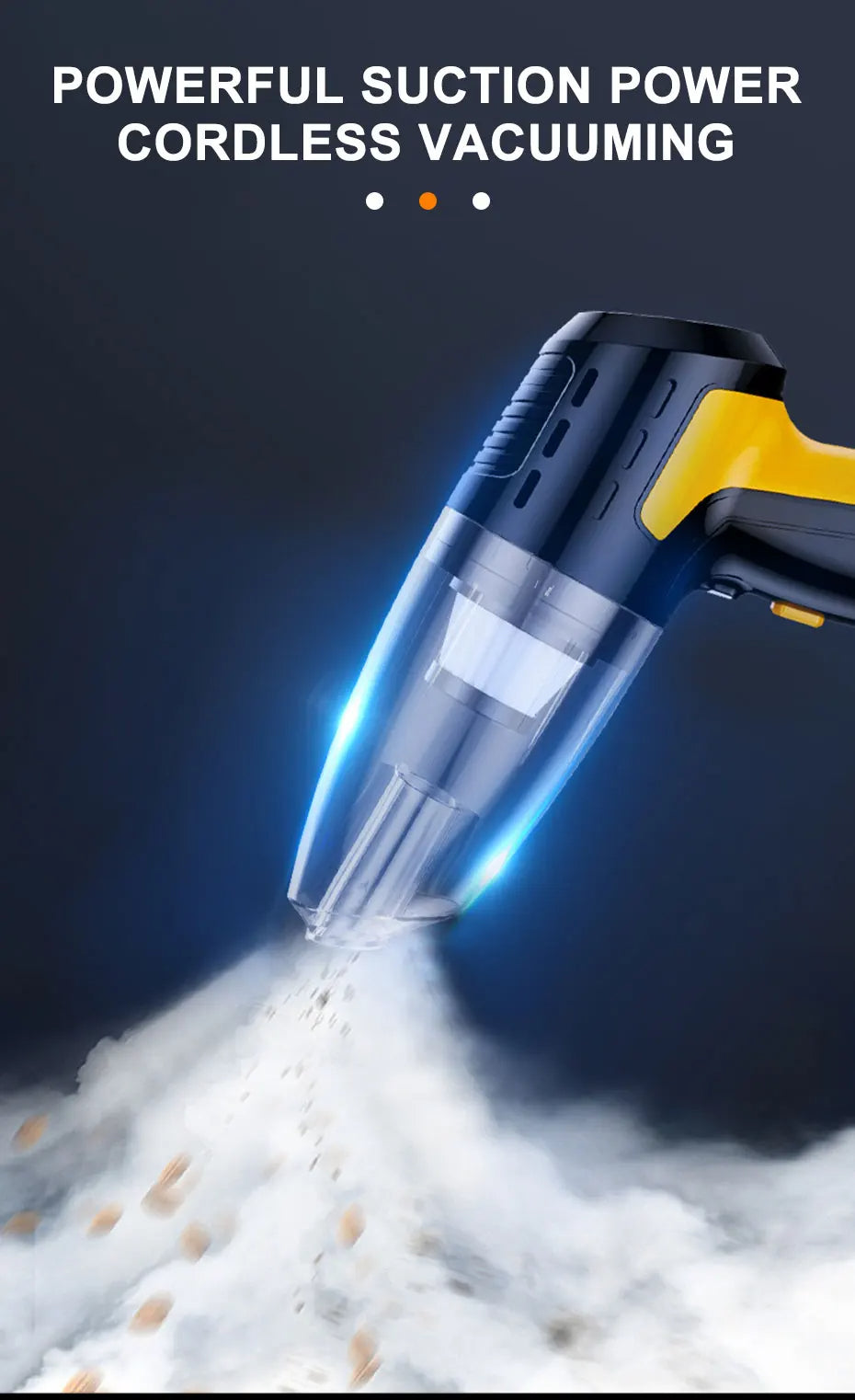 Aspiradora Inalámbrica para Carro con Bomba Infladora 12V – Limpieza y Mantenimiento en un Solo Equipo